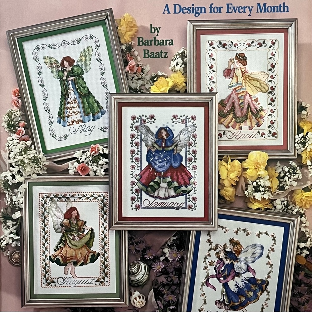 NWT American School of Needlework “Birthday Faeries” Counted Cross Stitch Book - Picture 3 of 13